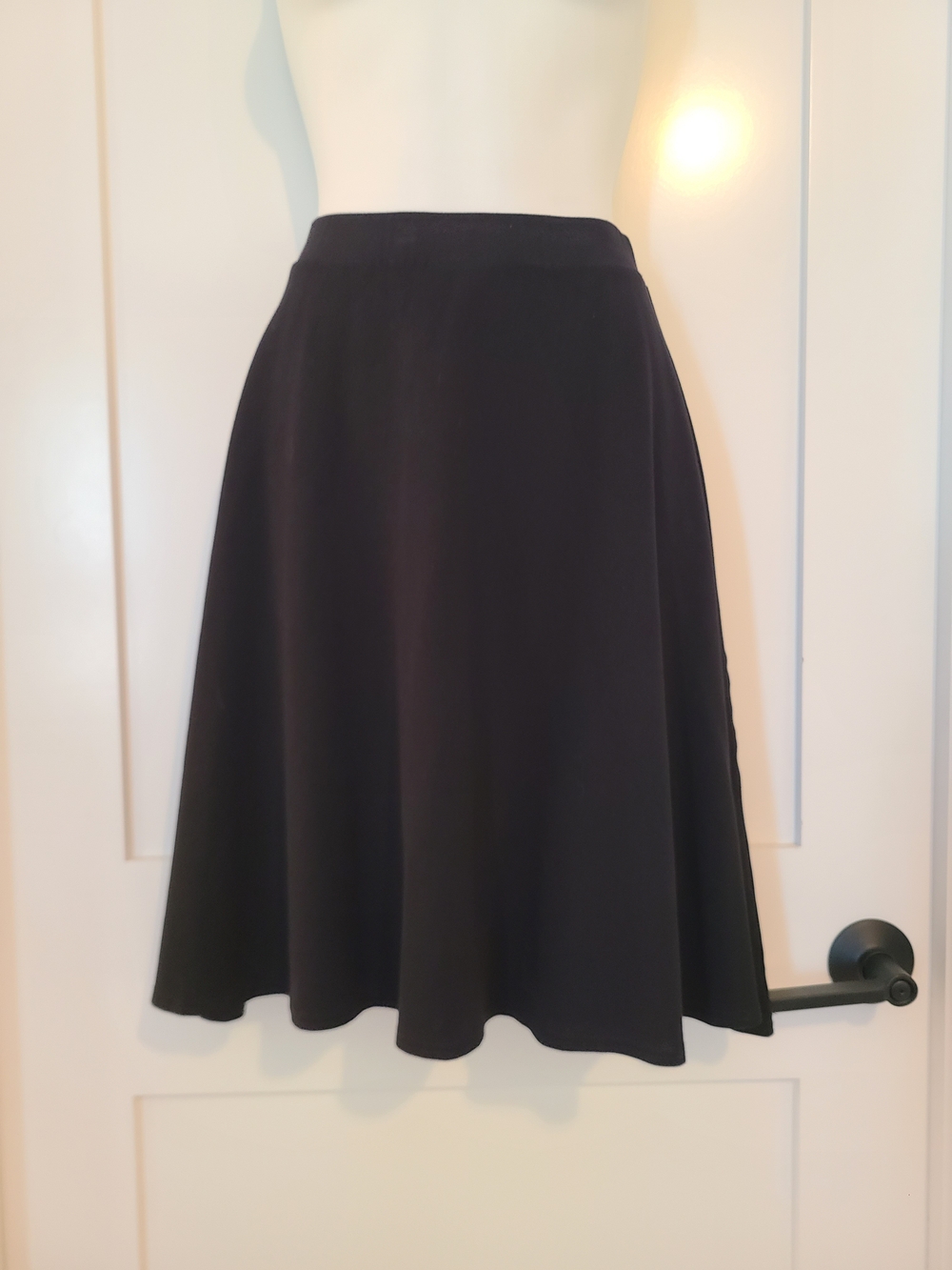 Elegant Black Circle Skirt — Timeless Flare